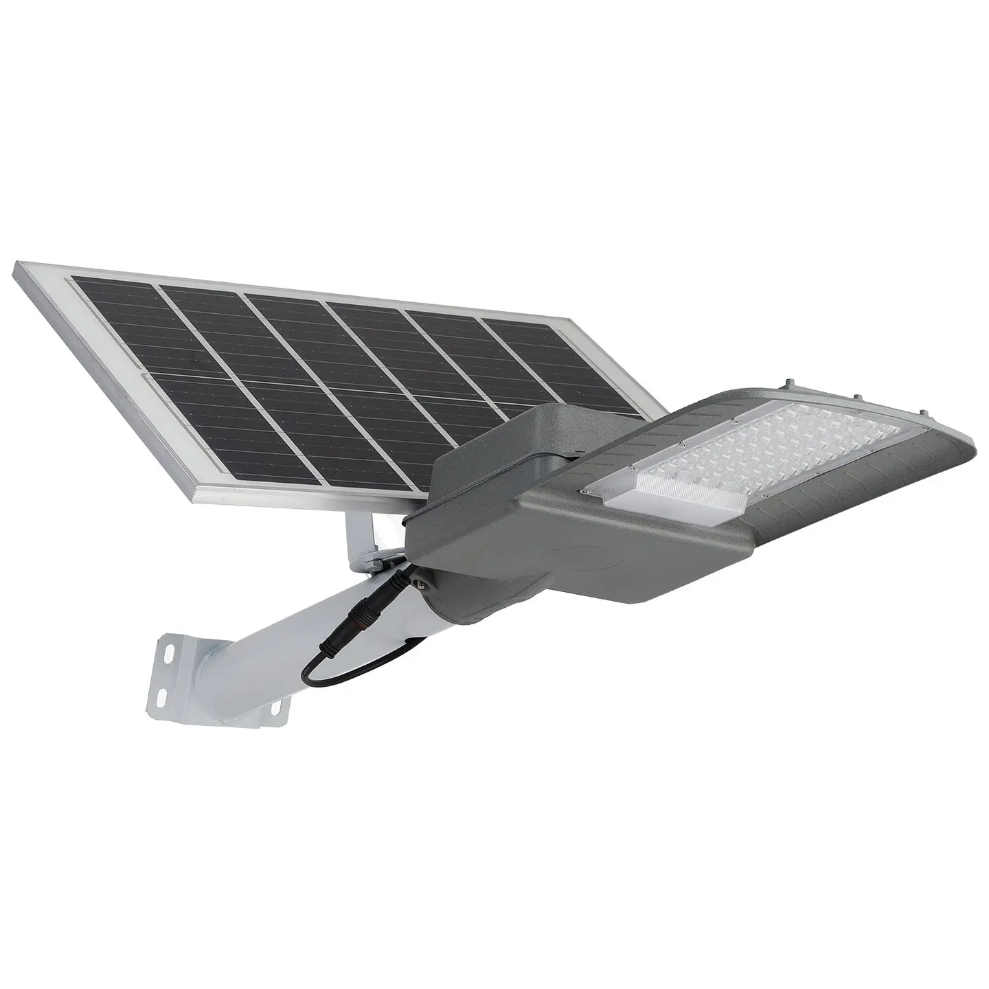 Luz de rua solar LED 100W 5000K Painel 6V 25W Bateria 20Ah Sensor crepuscular / Controle Remoto 2