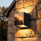 Painel solar LED 1.5W bateria 3.7V IP65 luz de parede - Thumbnail 1