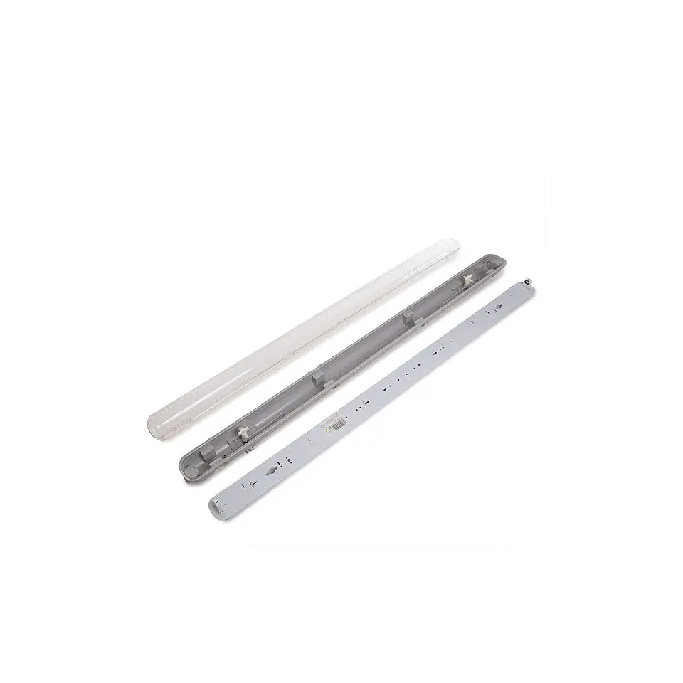 Kit de Luz LED conectÃ¡vel Ã  prova de Ã¡gua IP65: 1 tubo LED ABS/PC de 1500 mm com clipes em aÃ§o inoxidÃ¡vel 2