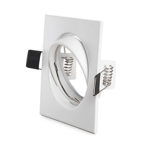 Anel Downlight InclinÃ¡vel Quadrado Branco83/83Mm