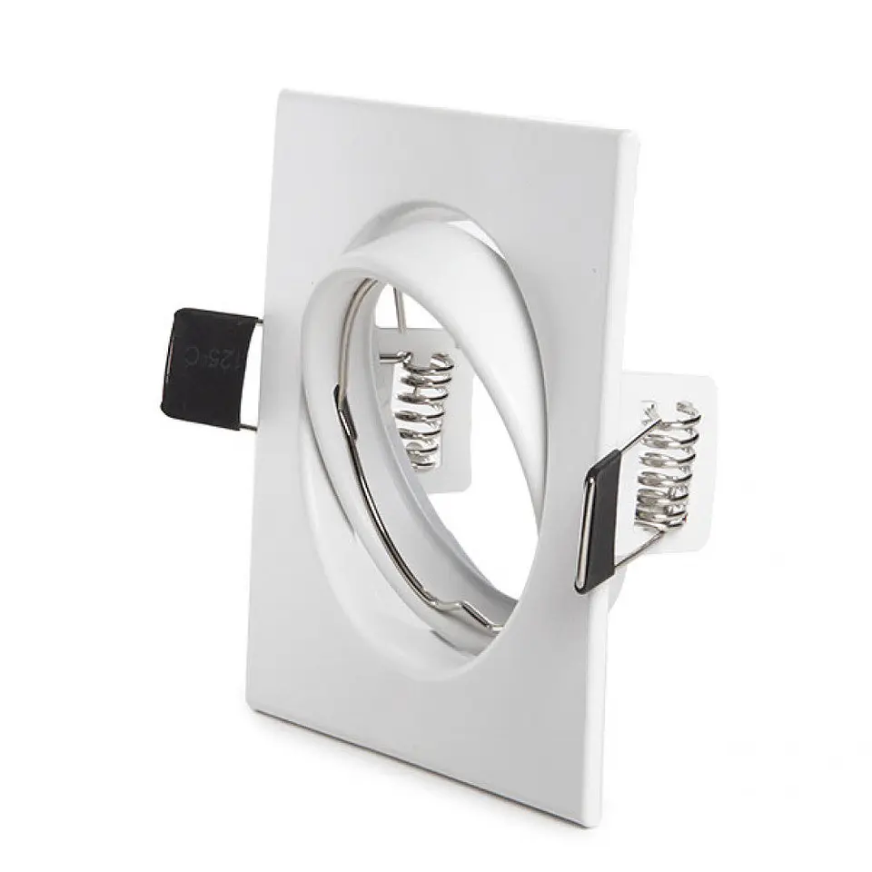 Anel Downlight InclinÃ¡vel Quadrado Branco83/83Mm 1