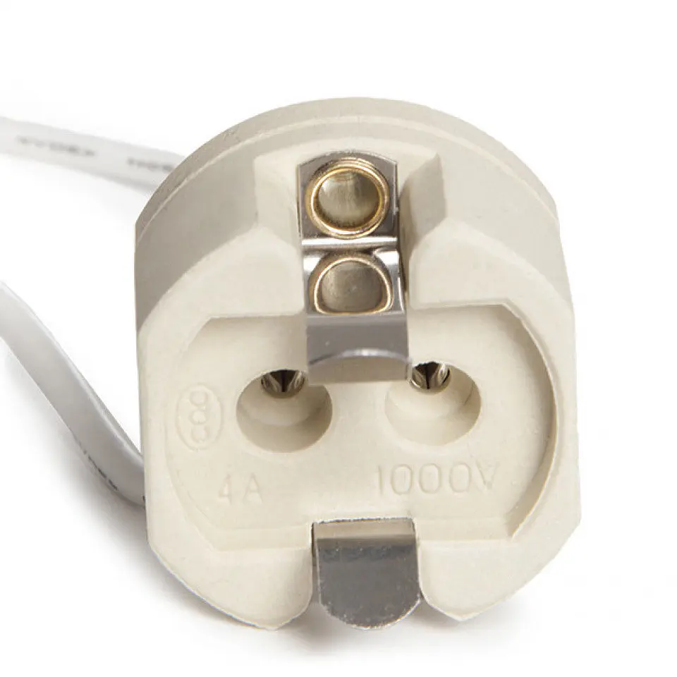 Suporte de LÃ¢mpada CerÃ¢mica G12 Cabo 160Mm 180Âºc 1