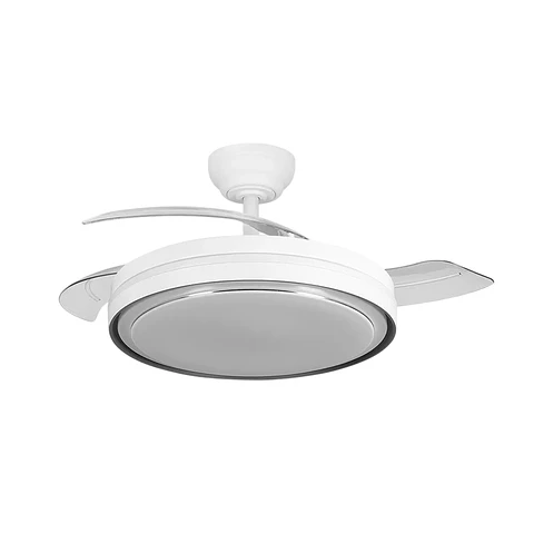 Ventilador DC Siux FunÃ§Ã£o VerÃ£o-Inverno 60W Branco, 3 HÃ©lices, 107°, 6980 lm, 3500-4000-6500K, com Controlo Remoto e Temporizador