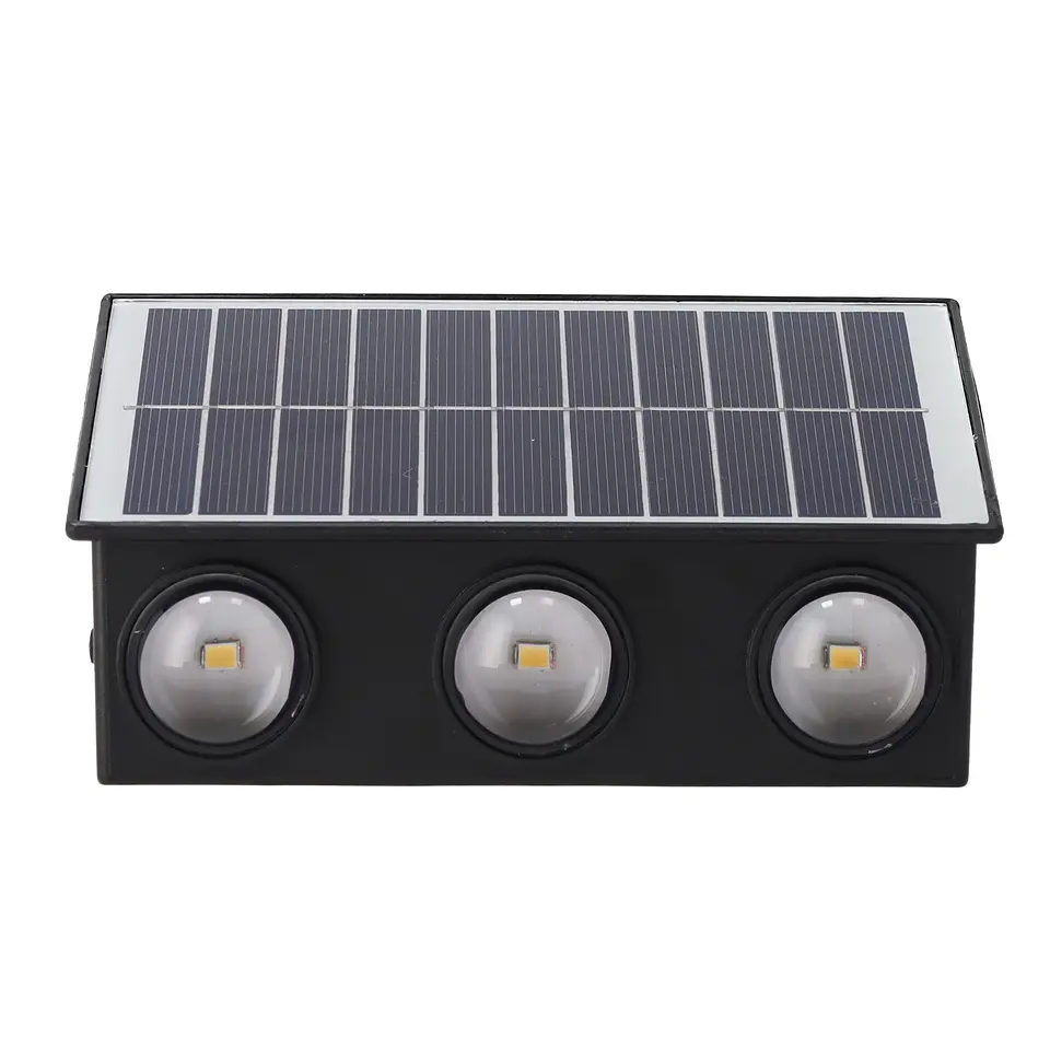 Luz de parede LED solar 3.0W bateria 3.7V IP65 5