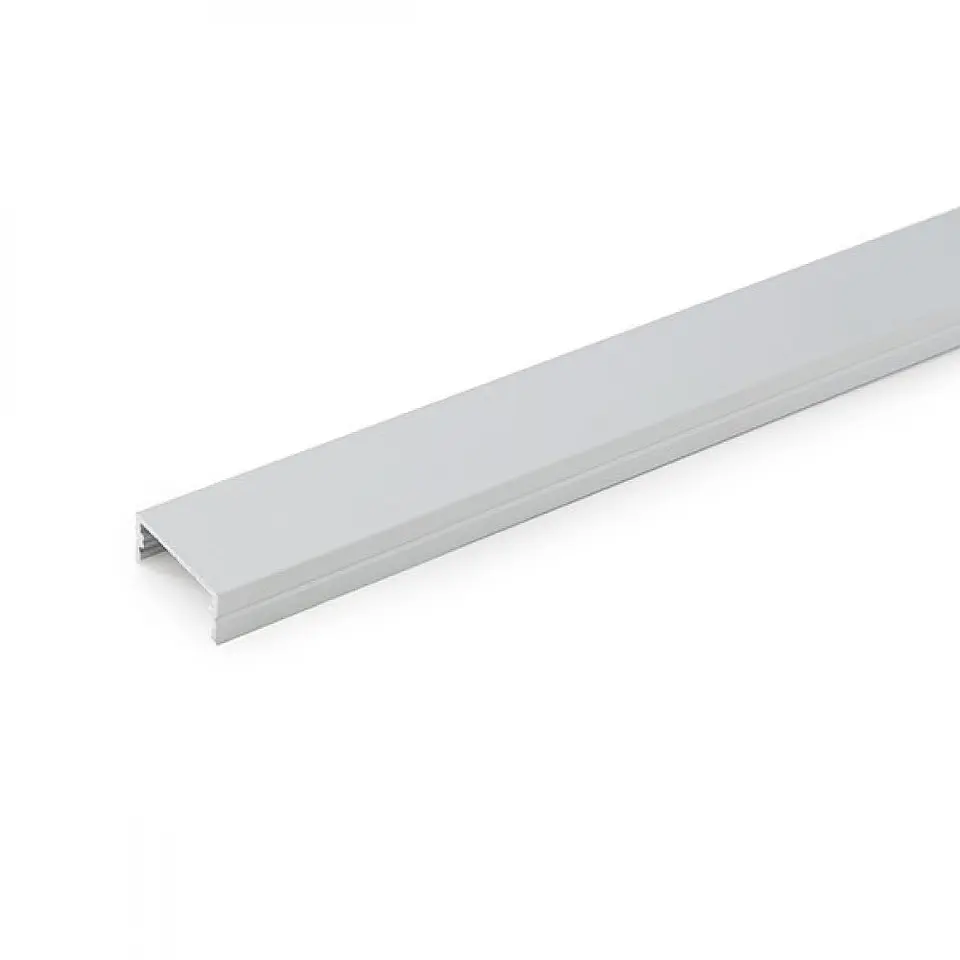 Perfil AlumÃ­nio Para AÂ Tira LED Led Em Dobro - Difusor Transparente X 2M 3
