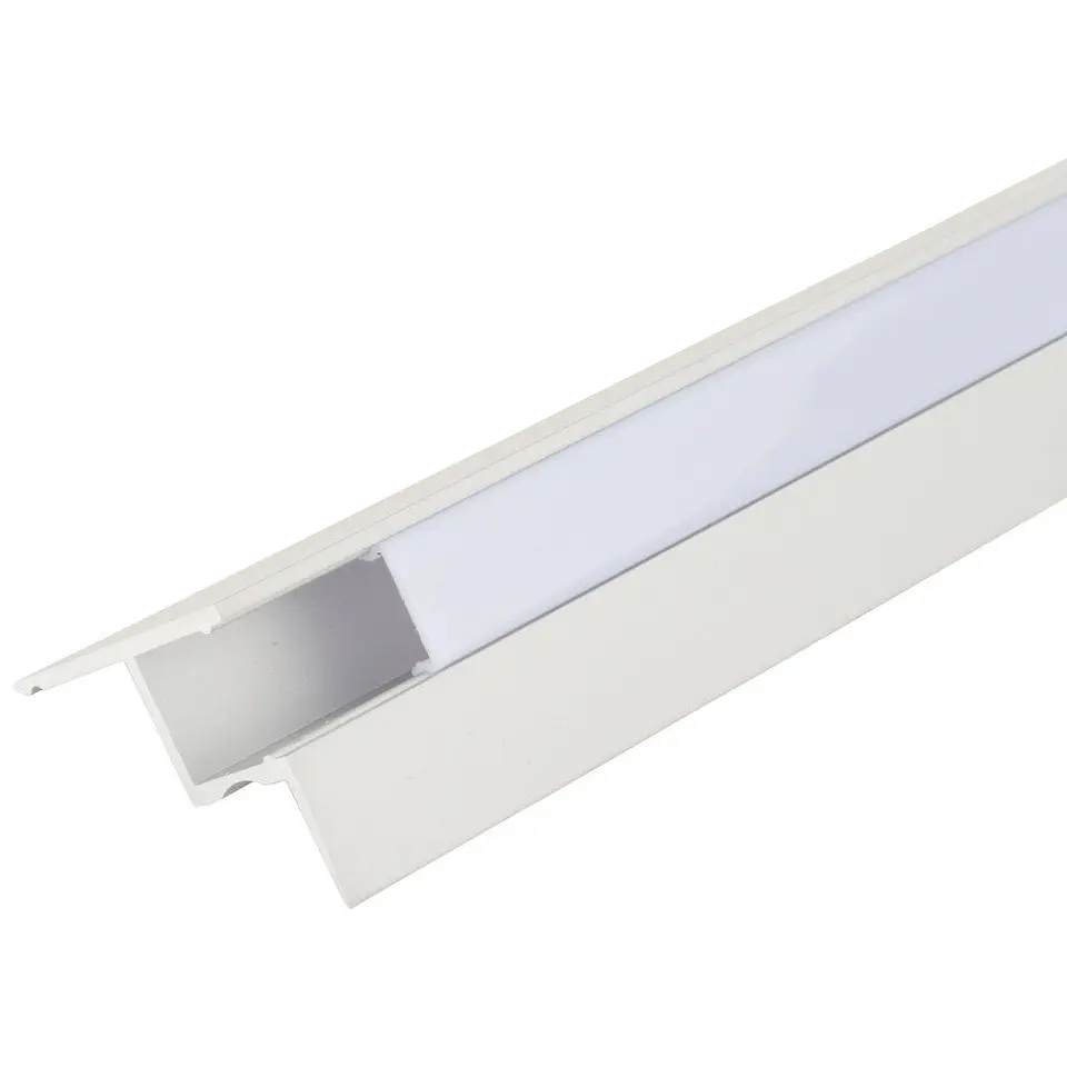 Perfil AlumÃ­nio Para AÂ Tira LED Led InstalaÃ§Ã£o Tetos DifusorÂ Leitoso X 1M 3