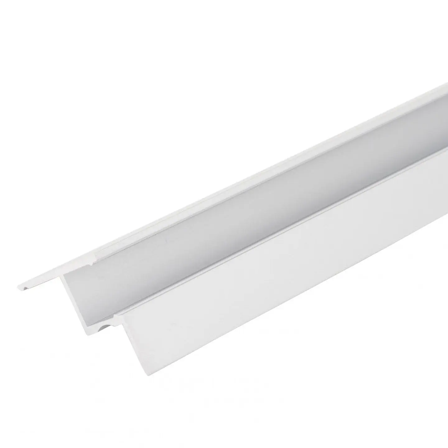 Perfil AlumÃ­nio Para AÂ Tira LED Led InstalaÃ§Ã£o Tetos DifusorÂ Leitoso X 1M 4