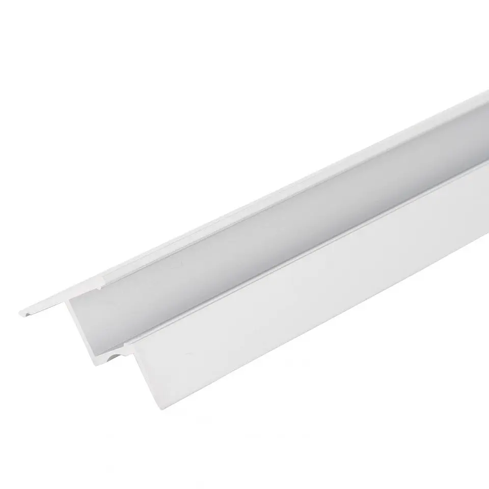 Perfil AlumÃ­nio Para AÂ Tira LED Led InstalaÃ§Ã£o Tetos DifusorÂ Leitoso X 1M 4