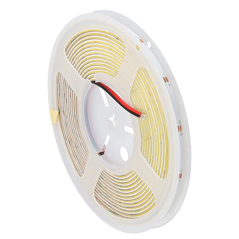 Fita LED Flexivel â€“ Iluminaçao lateral, 10W/m, 24VDC, COB, 480 LED/m, 1200 lm/m, IP20, 3000K, 5 metros