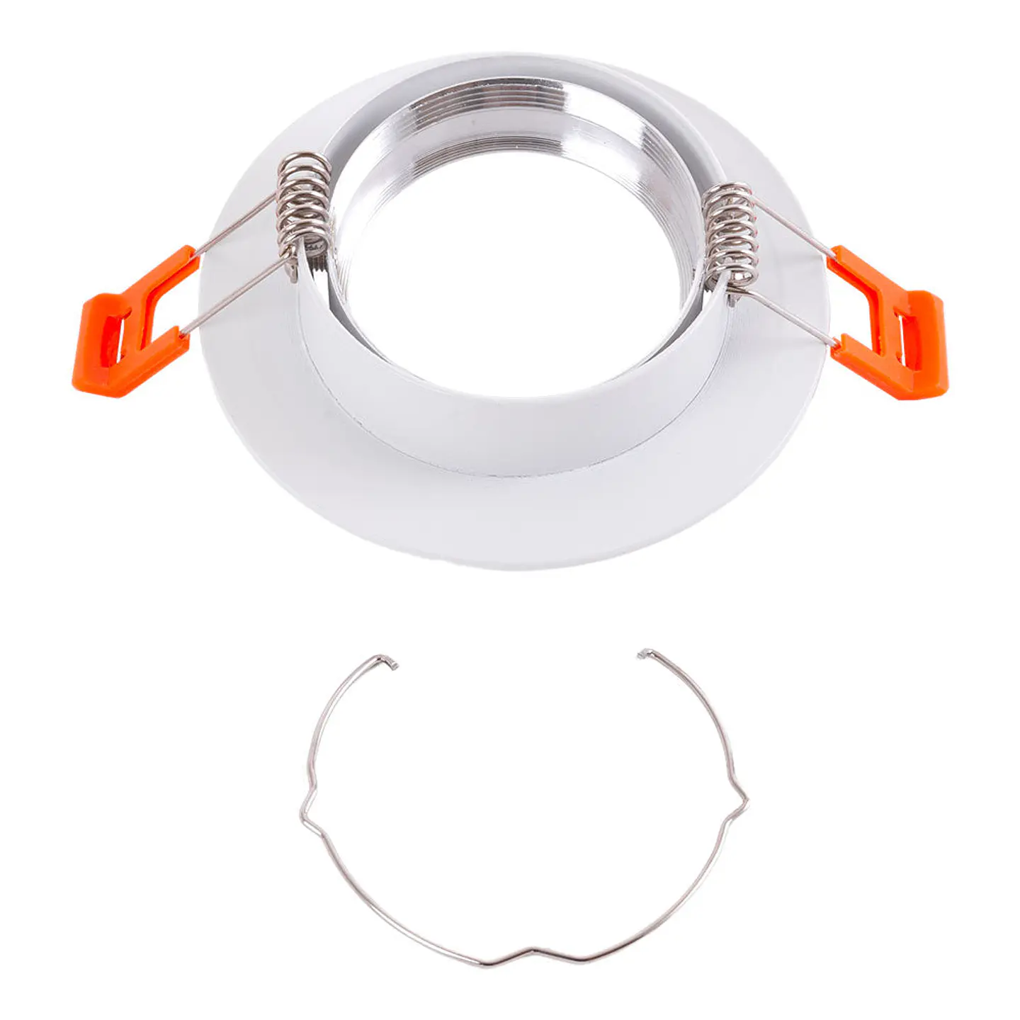Anel Downlight Circular InclinÃ¡vel AlumÃ­nio Branco93Mm 4