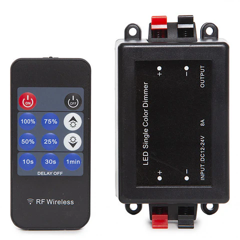 Dimmer Tira LED Led Controle Controlo Remoto 12-24Vdc â–º 96/192W Multifuncional