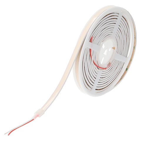 Fita LED Flexivel, cortÃ¡vel, 12W/m, 24VDC, COB, 528 LED/m, 1400Lm/m, IP65, 6000K, 5 metros