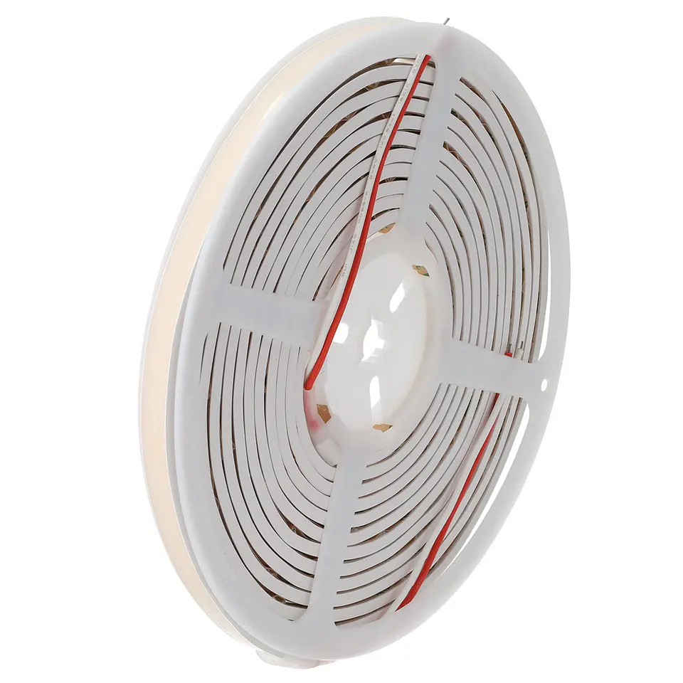 Fita LED flexÃ­vel, cortÃ¡vel, 12W/m, 24VDC, COB, 528 LED/m, 1400Lm/m, IP65, 6000K, 5 metros 4