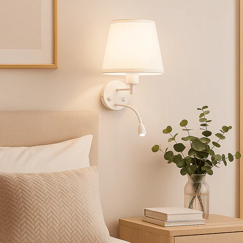 Arandela "Lumina" E27 com luz de leitura LED 3W