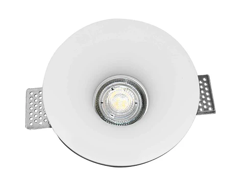 Lumiaria de embutir redonda em gesso GU10 "Aurea"