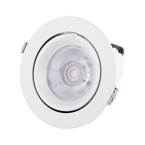 Foco Downlight LED 30W 4500Lm 2700ºK Circular Ajustavel 40.000H [HO-COB-C-OR-30W-WW]
