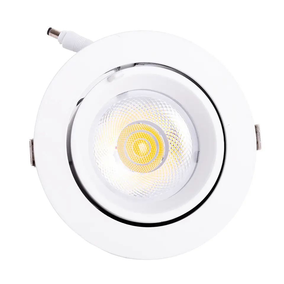 Foco Downlight LED 30W 4500Lm 2700ÂºK Circular AjustÃ¡vel 40.000H [HO-COB-C-OR-30W-WW] 2