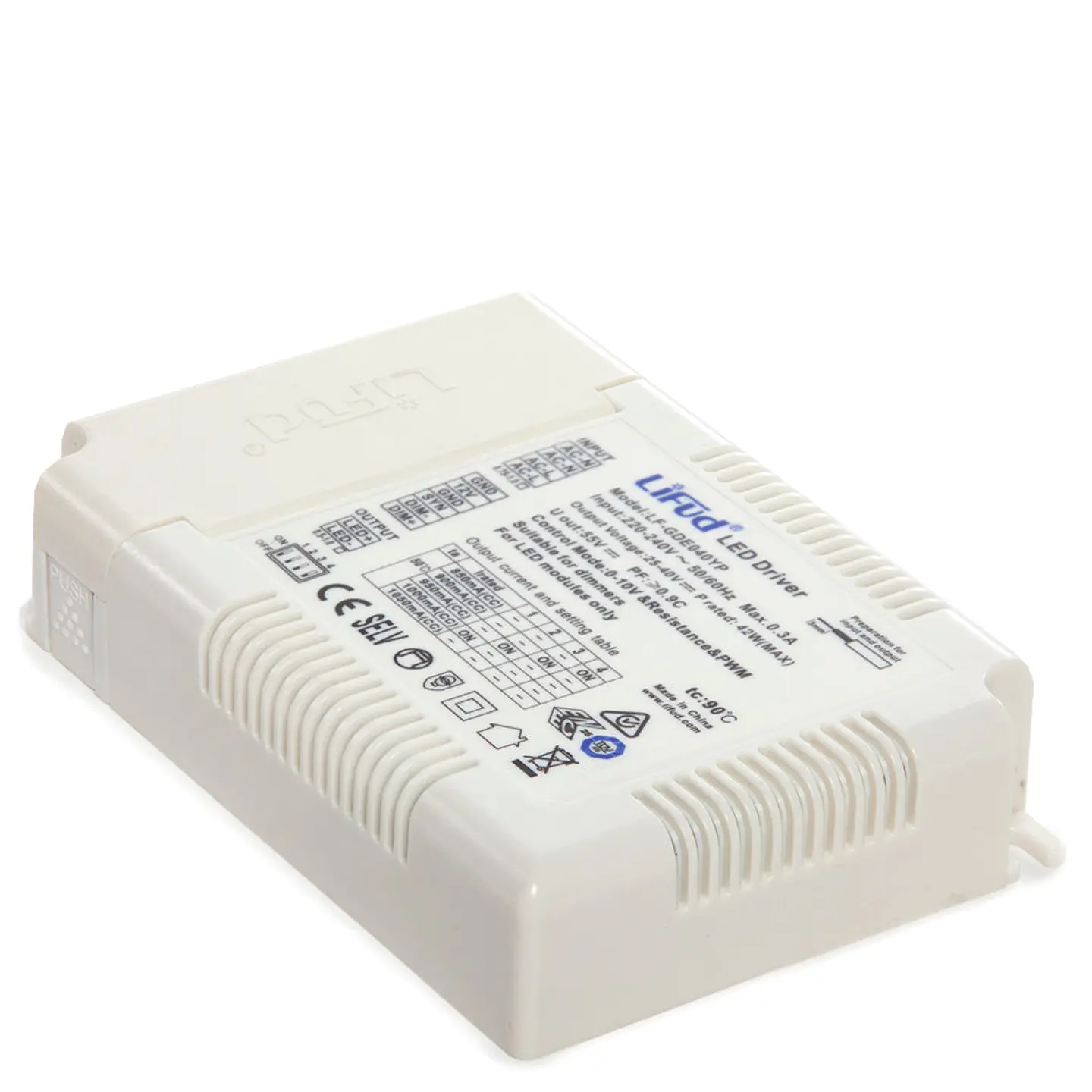 Driver Lifud 24-32W Ac220-240V 3 En 1 Dim (0-10V/Pwm/Rx) Flicker Free + Dip 2