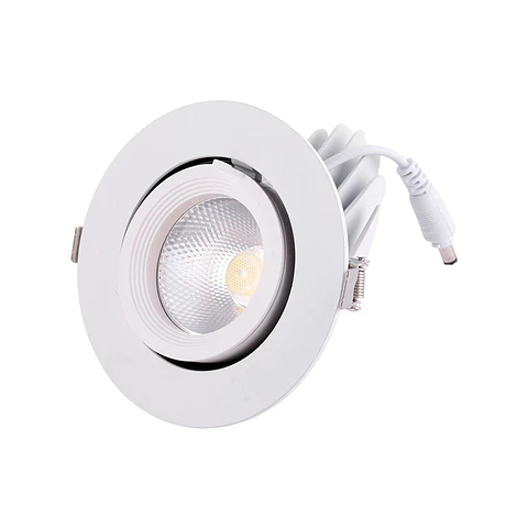 Foco Downlight LED 20W 3000Lm 4000ºK Circular Ajustavel 40.000H [HO-COB-C-OR-20W-W]