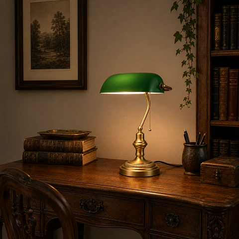 Lumiaria de mesa vintage "Banker"