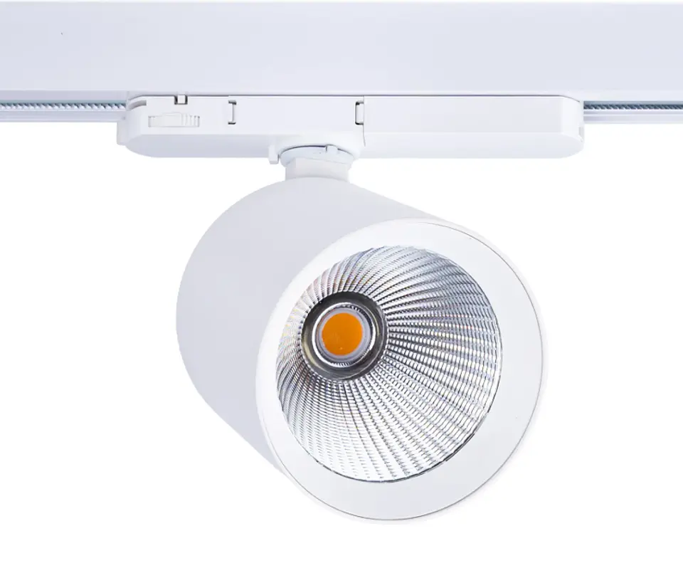 Projetor de trilho LED trifÃ¡sico de 40W para aÃ§ougues, driver Lifud Flicker Free 1