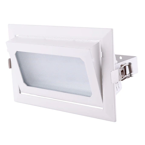 Foco Downlight LED 30W 5000Lm 2700ºK Retangular Ajustavel 40.000H [HO-COB-R-OR-30W-WW]
