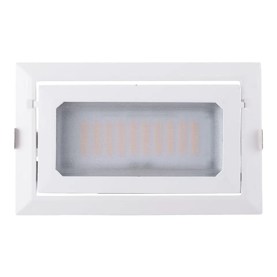 Foco Downlight LED 50W 8000Lm 2700ÂºK Retangular AjustÃ¡vel 40.000H [HO-COB-R-OR-50W-WW] 5