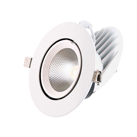 Foco Downlight LED 24W 3600Lm 4000ºK Circular Ajustavel 40.000H [HO-COB-C-OR-24W-W]