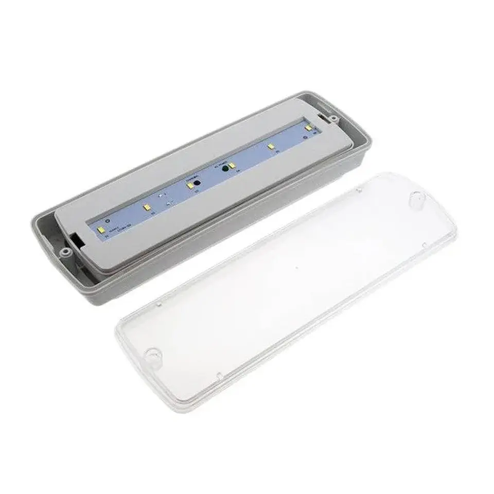 Kit de emergÃªncia LED embutido de 200 lÃºmens com autoteste, caixa Ã  prova d'Ã¡gua IP65 / Permanente/Antiempermanente 5000K 4