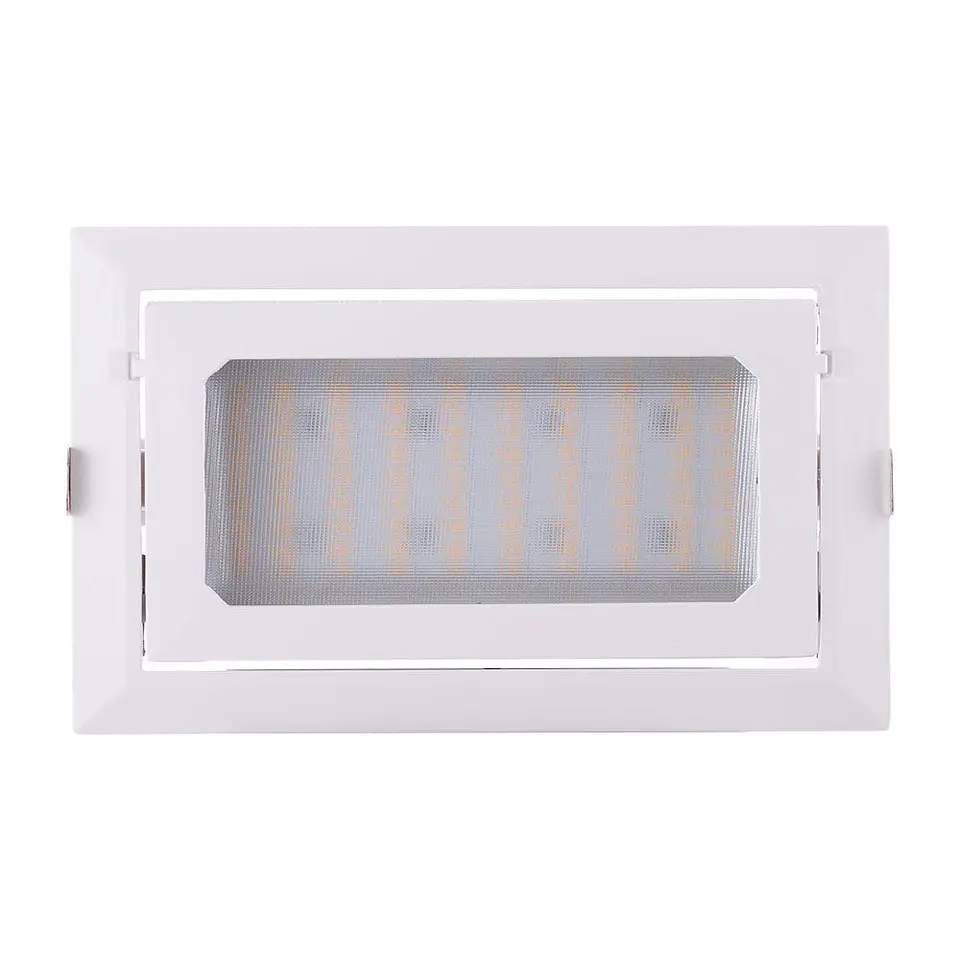 Foco Downlight LED 40W 6600Lm 2700ÂºK Retangular AjustÃ¡vel 40.000H [HO-COB-R-OR-40W-WW] 4