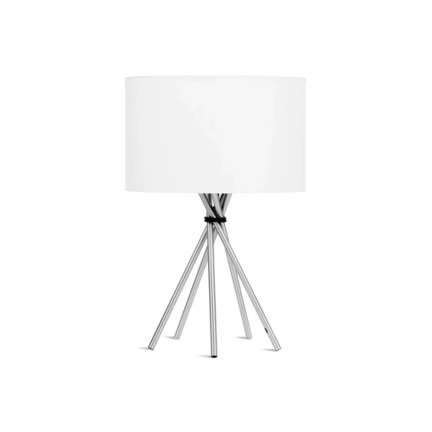 [IAR-LIMA/T] Base LÃ¢mpada De Mesa Ferro Lima 35cm Banhado A NÃ­quel 1