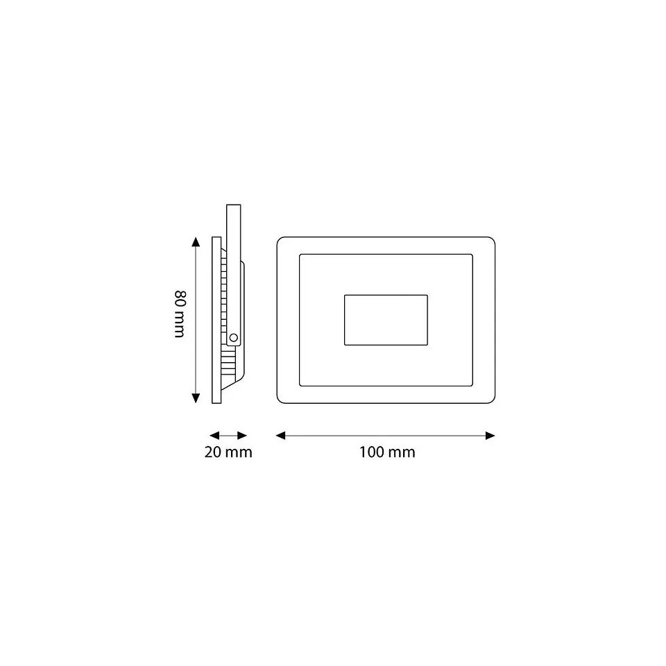 Holofote LED 10W 1200Lm 3000K IP66 Regulavel 60.000H [LM-6001-WW] 2