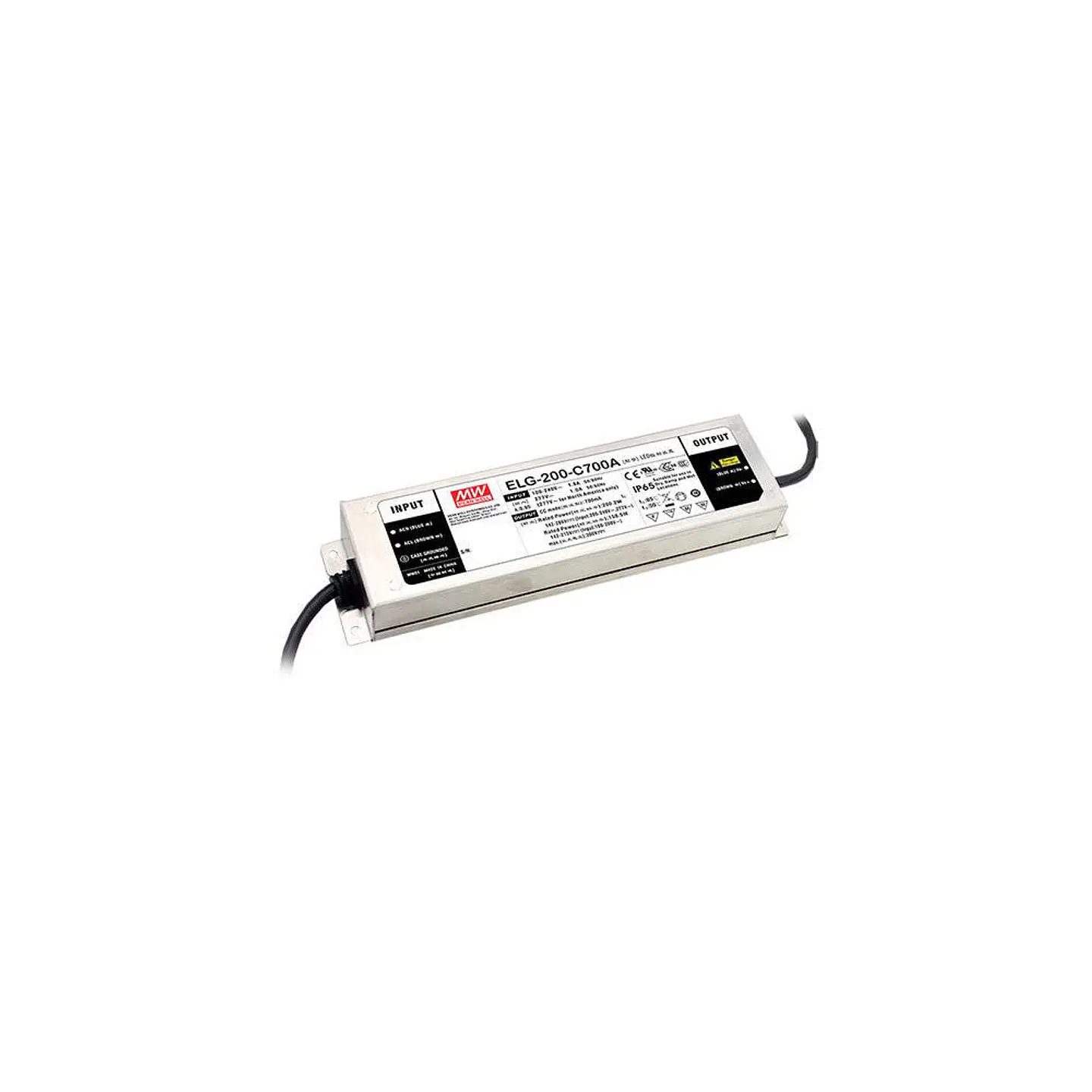Xlg-200-12-A Ip67 Driver Meanwell PotÃªncia Constante Em: 100-305Vac Fora: 12Vdc 16A 192W Pfc PotenciÃ´metro 1