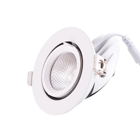 Foco Downlight LED 9W 1350Lm 2700ºK Circular Ajustavel 40.000H [HO-COB-C-OR-9W-WW]