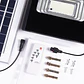 Holofote LED solar 65W 4000K Painel: Bateria 6V/8W: Controle remoto 3,2V/5000MaH [HO-SOLARFL-65W-01-W] - Thumbnail 6
