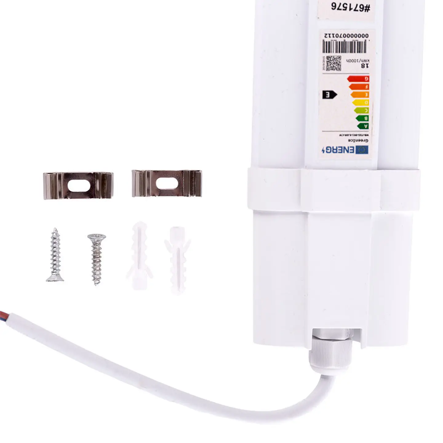 Tubo LED conectÃ¡vel IP65 36W 4000Lm 6510ÂºK 120Cm 40.000H [HO-FSG-001-1.2M-CW] 4