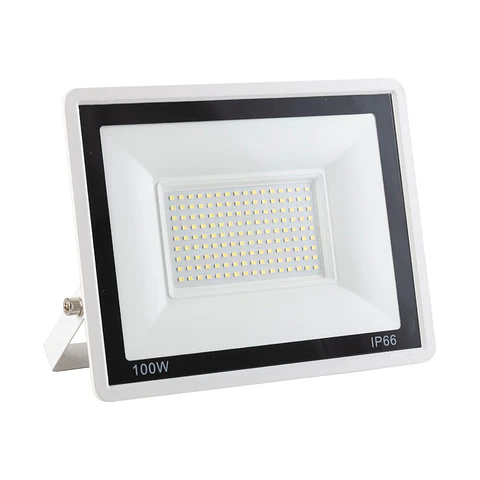 Holofote LED 100W 8.000Lm 6000ºK IP66 Regulavel 60.000H Acabamento Branco [LM-6010-W-CW]