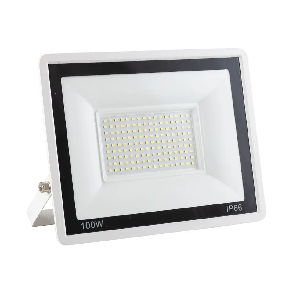 Holofote LED 100W 8.000Lm 6000ÂºK IP66 RegulÃ¡vel 60.000H Acabamento Branco [LM-6010-W-CW] 1