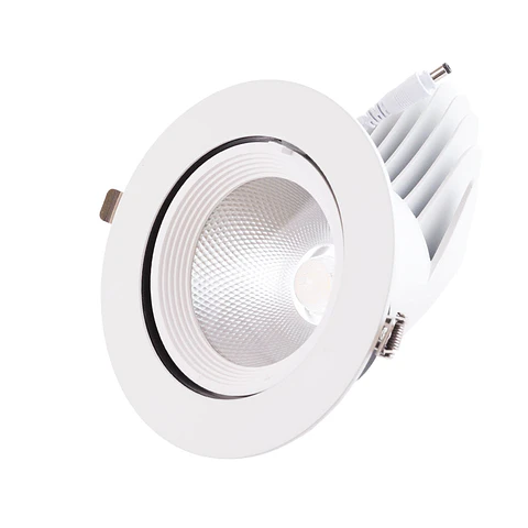 Foco Downlight LED 35W 5250Lm 2700ºK Circular Ajustavel 40.000H [HO-COB-C-OR-35W-WW]