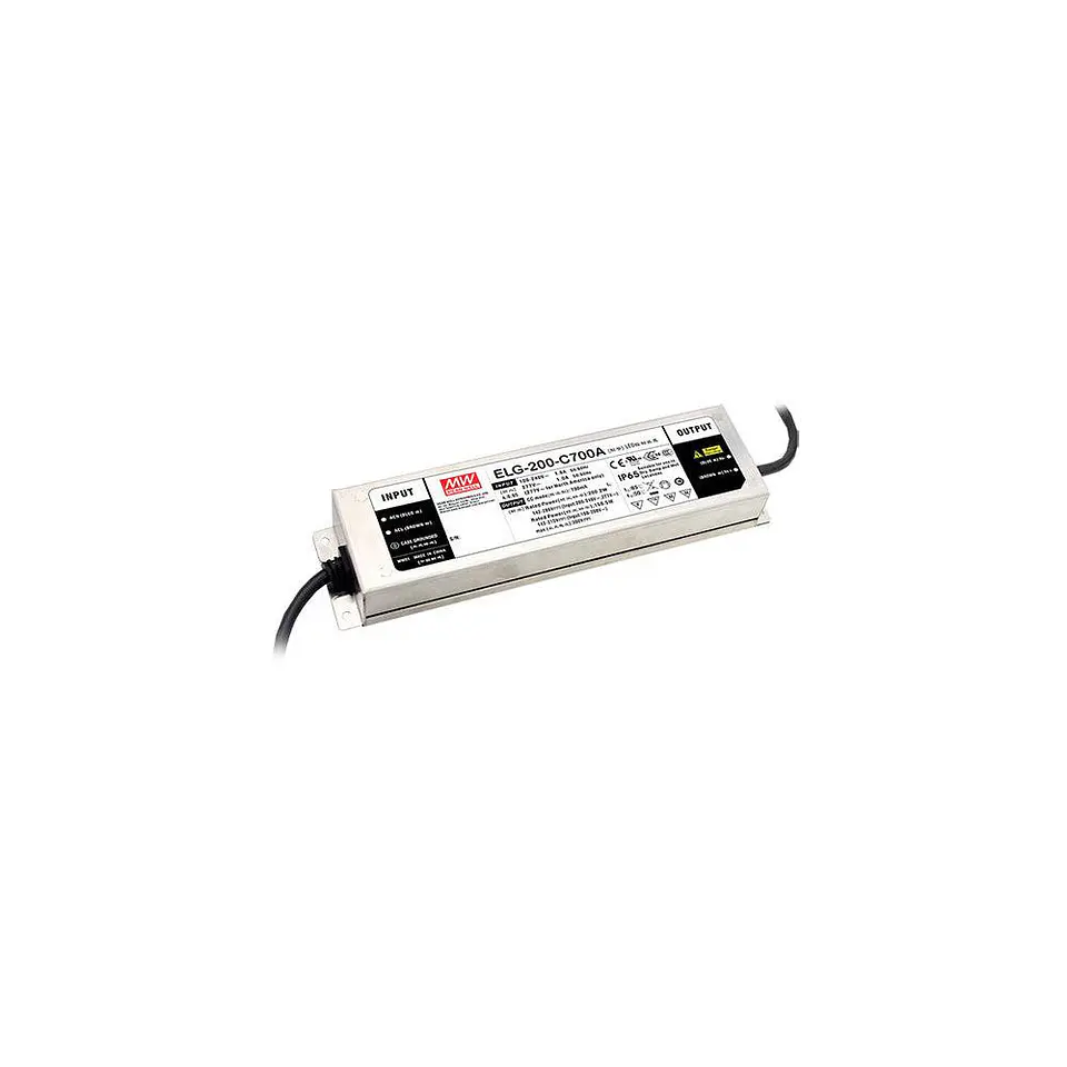 Xlg-200-24-A Ip67 Driver Meanwell PotÃªncia Constante Em: 100-305Vac Fora: 24Vdc 8,3A 199,2W Pfc PotenciÃ´metro 1