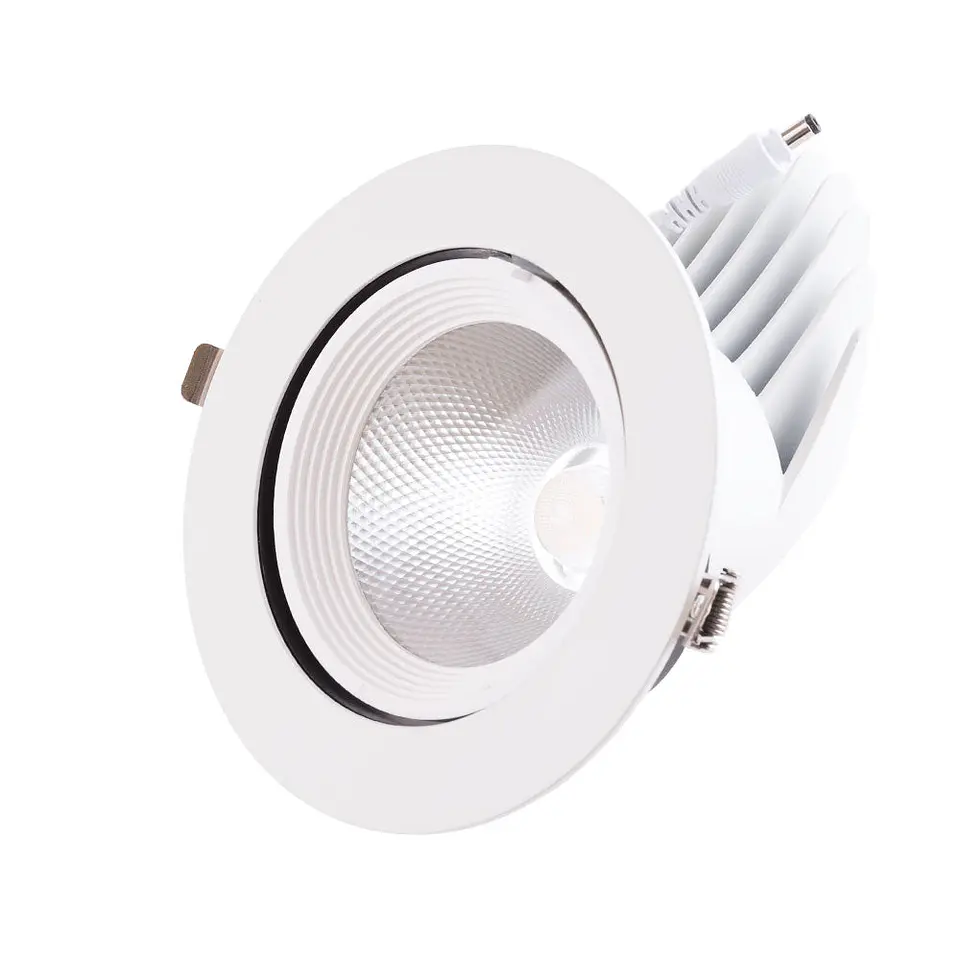 Foco Downlight LED 35W 5250Lm 4000ÂºK Circular AjustÃ¡vel 40.000H [HO-COB-C-OR-35W-W] 1