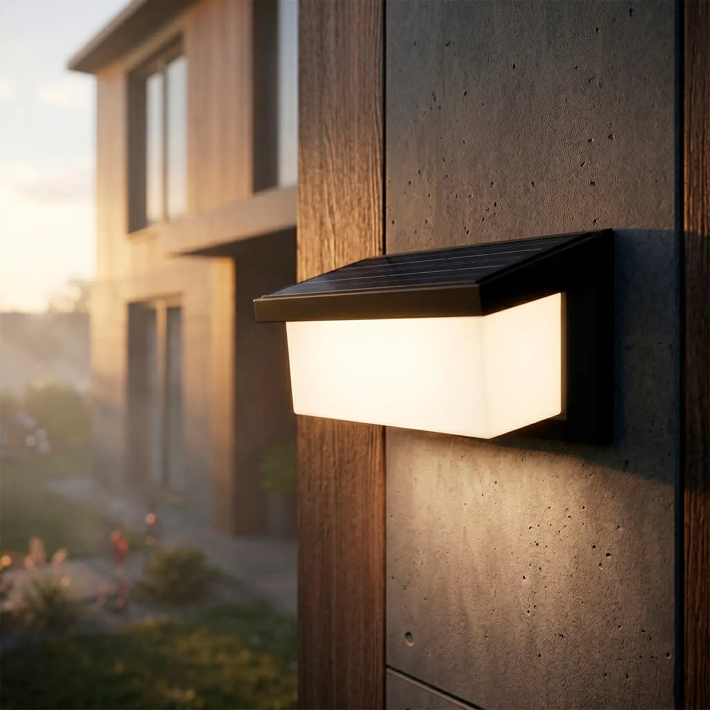Luz de parede LED solar 3.0W bateria 3.7V IP65 1