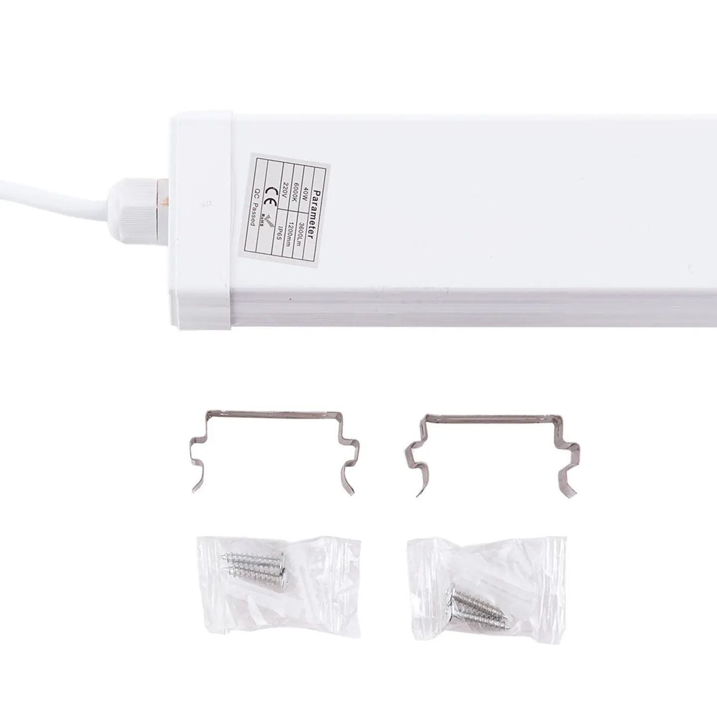 Equipamento LED ConectÃ¡vel Ã  Prova de Ãgua 40W 3.600Lm 6000ÂºK 120Cm IP65 50.000H Sensor de Proximidade Micro-ondas [HO-WP-40W-12 3