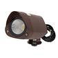 Refletor LED com estaca para jardim, 7W, IP65, 2700K, acabamento marrom. - Thumbnail 2