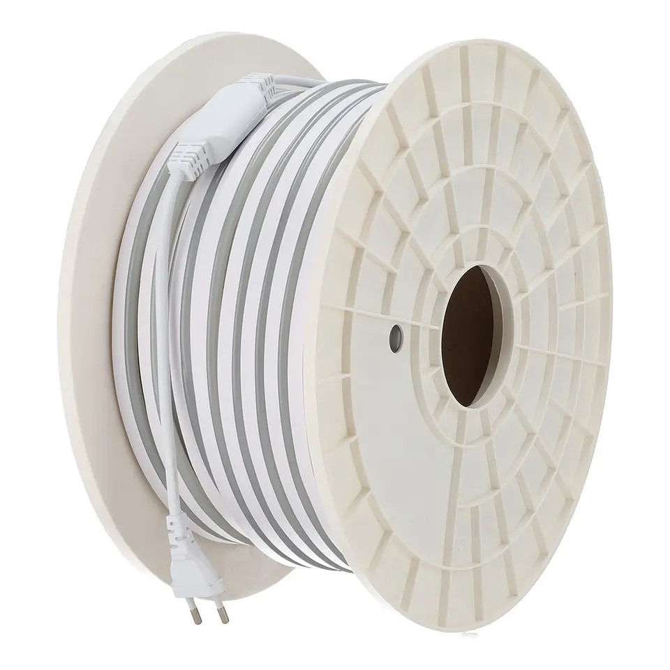 Fita LED flexÃ­vel 10W/M 220VAC 120 LEDs/M SMD2835 IP65 3000ÂºK 50 metros 1