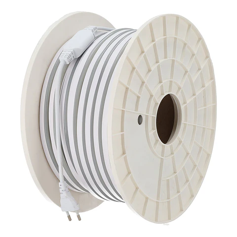 Fita LED Flexivel 10W/M 220VAC 120 LEDs/M SMD2835 IP65 Azul 50 metros