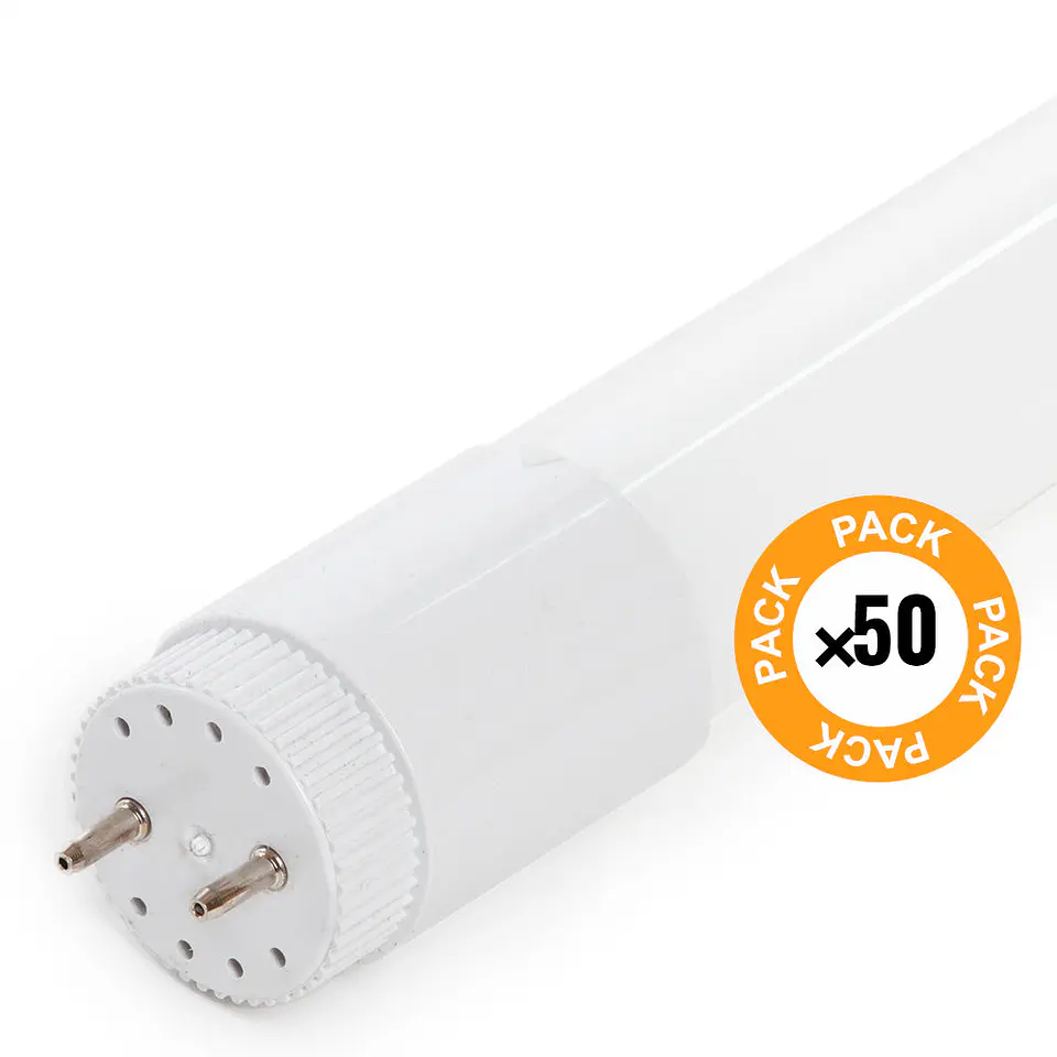 Pacote de 50 Tubos LED T5 22W 1.350Lm 6000ÂºK Vidro 115Cm 40.000H [HO-T5-CR-1,15M-50-CW] 2