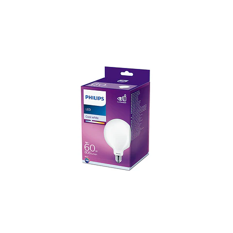 Lampada LED Philips E27 G120 7W 806Lm 4000K [Ph-929002025301]