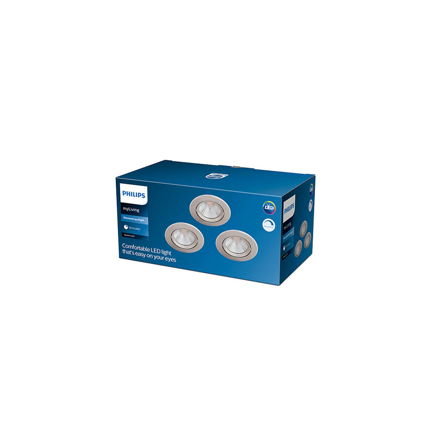 Pacote 3 LED Downlight Philips 