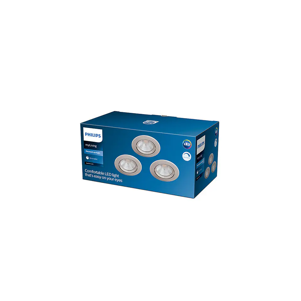 Pacote 3 LED Downlight Philips 